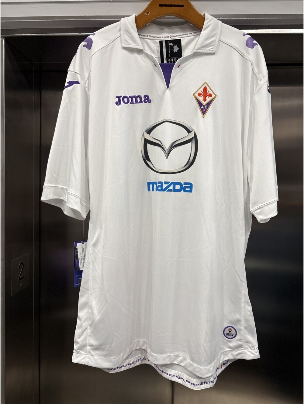 Vintage 00’s BNWT White Fiorentina Soccer Kit Jersey Sz XXL
